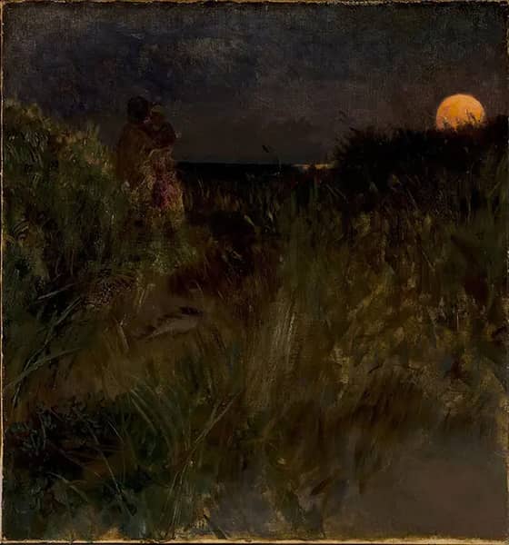 Moonrise Over the Dunes, 1883 | Oil Painting Reproduction