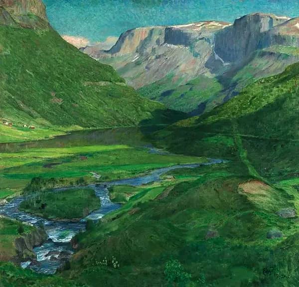Strandefjord Skogstad Valders | Oil Painting Reproduction