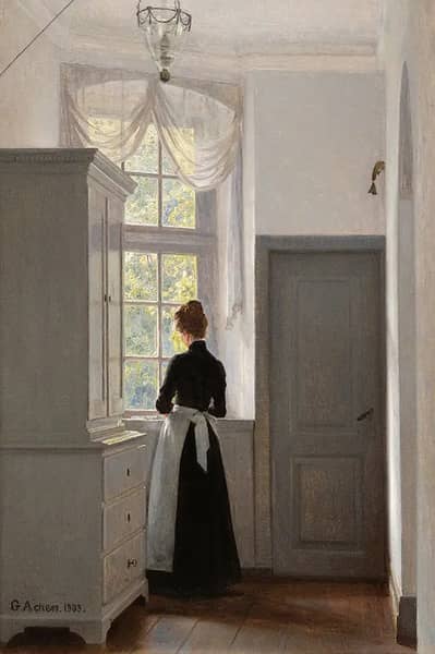 The Dream Window in the Old Liselund Castle 1903 | Oil Painting Reproduction