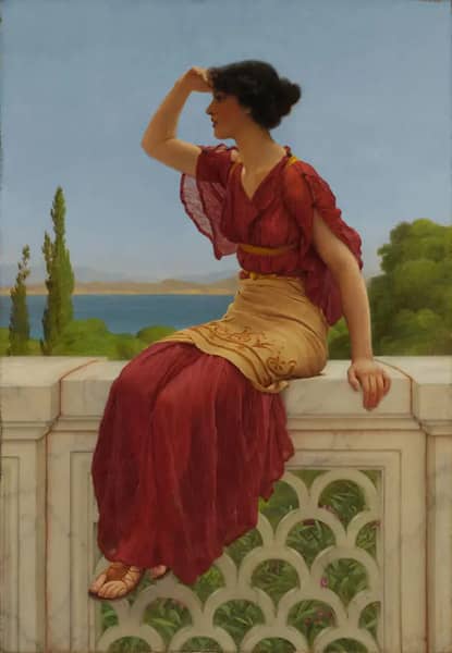 The Signal 1899 by John William Godward | Oil Painting Reproduction