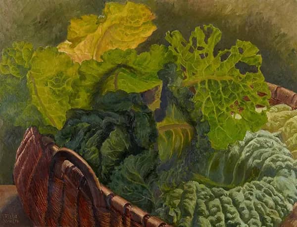Vegetable Still Life by Stella Bowen | Oil Painting Reproduction