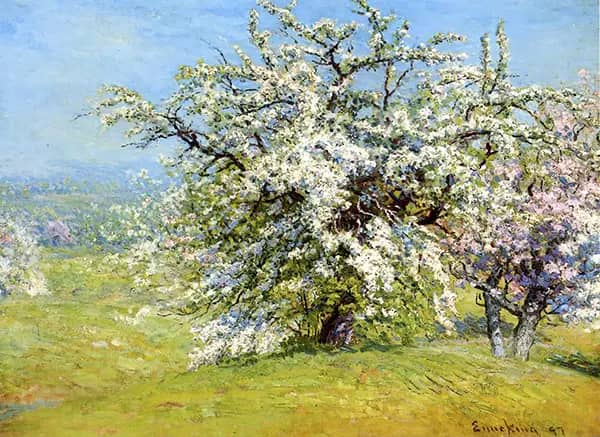 Blooming Meadows by John Joseph Enneking | Oil Painting Reproduction