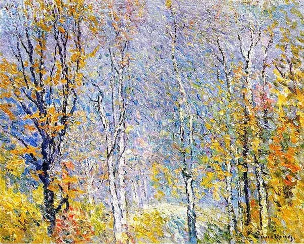 Birches by John Joseph Enneking | Oil Painting Reproduction