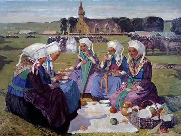 Plougastel's Women at the Pardon of Saint Anne La Palud, 1903 | Oil Painting Reproduction