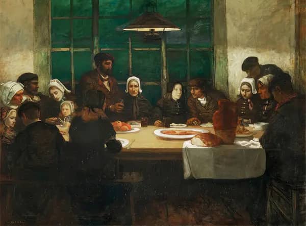 The Farewell Meal in the Land of the Sea | Oil Painting Reproduction