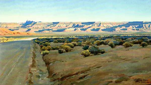 Fresno California 1875 by Maynard Dixon | Oil Painting Reproduction