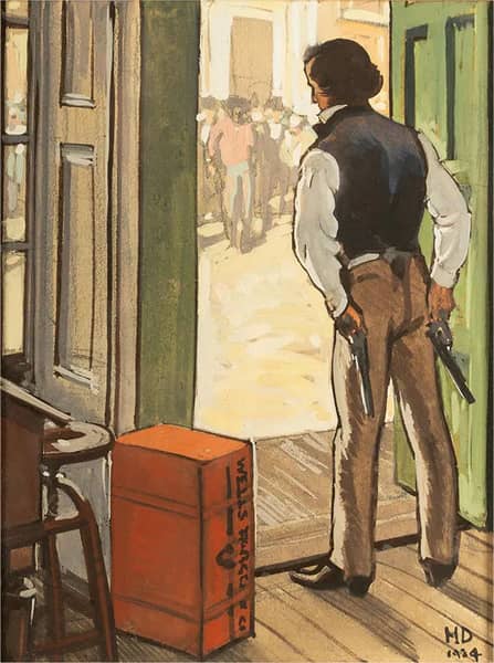 Defending his Bounty by Maynard Dixon | Oil Painting Reproduction
