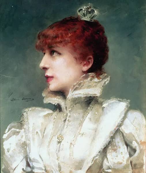 Sarah Bernhardt 1875 by Louise Abbema | Oil Painting Reproduction