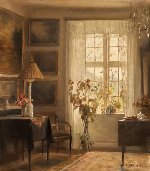 Interior 1 by Carl Holsoe | Oil Painting Reproduction