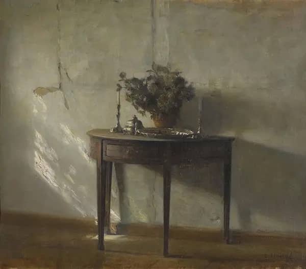 A Sunlit Interior by Carl Holsoe | Oil Painting Reproduction