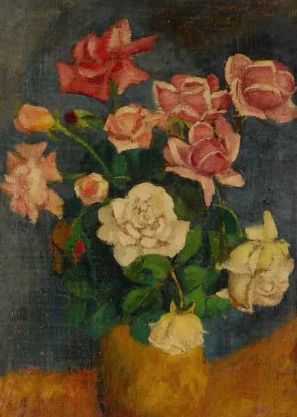 Vase of Roses, 1941 by Aristide Maillol | Oil Painting Reproduction