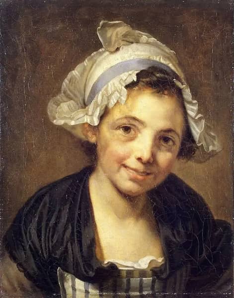 The Girl's Head in a Cap 1770 | Oil Painting Reproduction