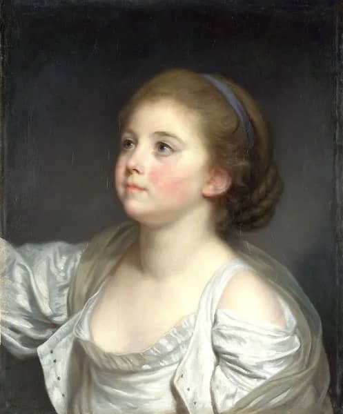 Portrait of a Girl by Jean Baptiste Greuze | Oil Painting Reproduction