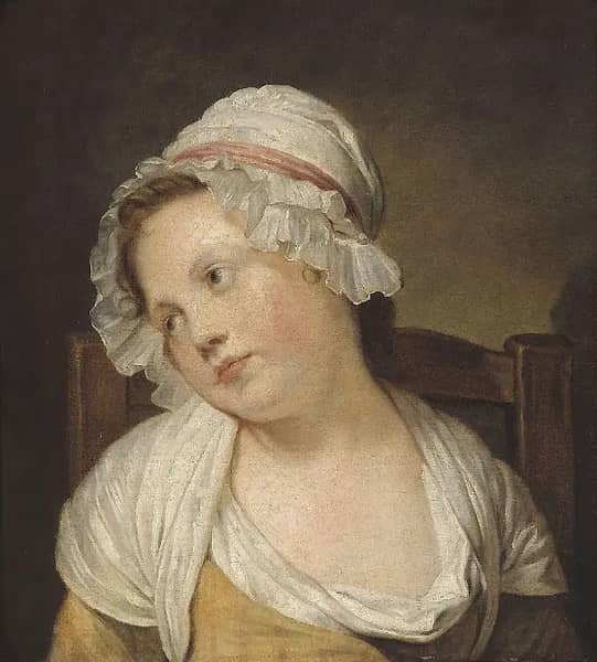Petite Fille Au Bonnet Blanc | Oil Painting Reproduction