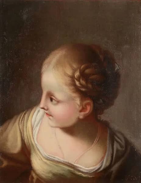 A Young Child in Profile | Oil Painting Reproduction