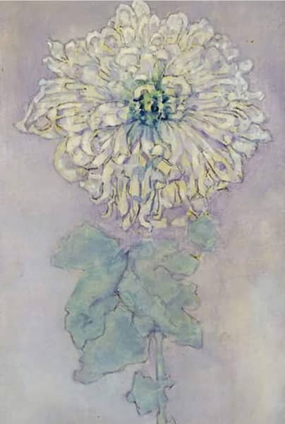 Chrysanthemum Undated by Piet Mondrian | Oil Painting Reproduction