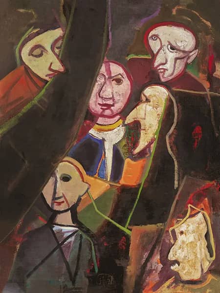 People 1951 by Karl Hofer | Oil Painting Reproduction