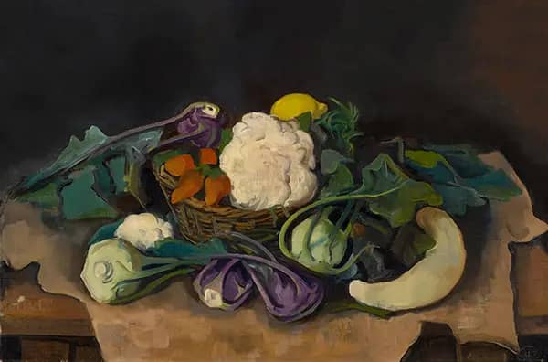 Vegetable Still Life 1938 by Karl Hofer | Oil Painting Reproduction