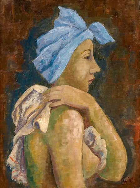 Woman Drying Herself with a Turban | Oil Painting Reproduction