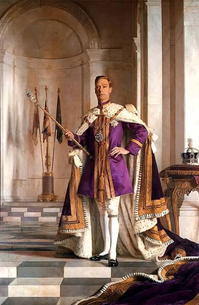 Portrait of King George VI | Oil Painting Reproduction