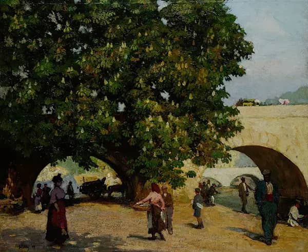 The Pont Marie Paris by Gerald Festus Kelly | Oil Painting Reproduction