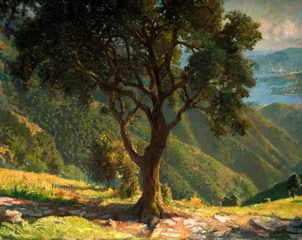 The Ilex Tree by Gerald Festus Kelly | Oil Painting Reproduction