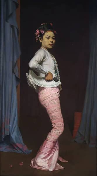 Mah Aung Saw Myang by Gerald Festus Kelly | Oil Painting Reproduction