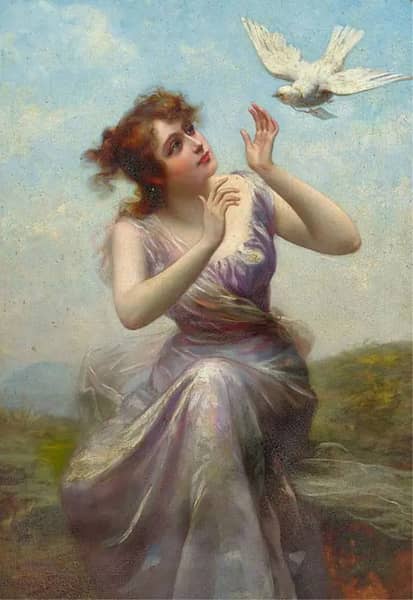 Love Message by Edouard Bisson | Oil Painting Reproduction