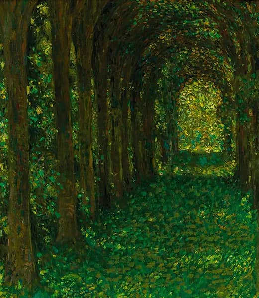 The Green Alley, 1905 by Henri Le Sidaner | Oil Painting Reproduction