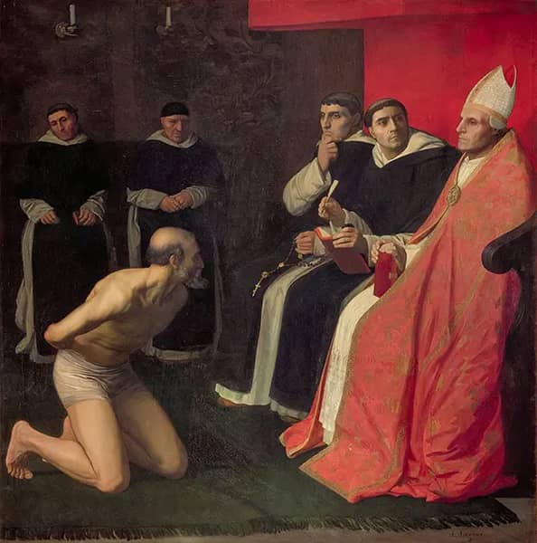 An Honourable Penitent by Alphonse Legros | Oil Painting Reproduction