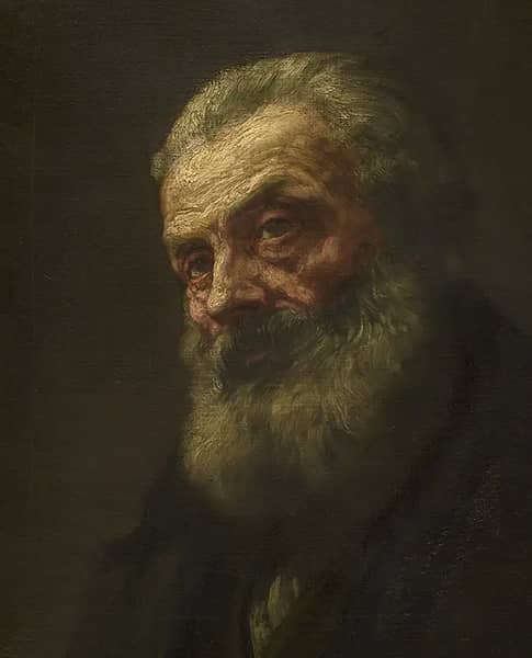 Portrait of an Old Man by Alphonse Legros | Oil Painting Reproduction