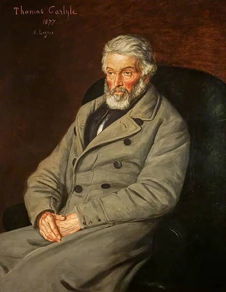 Thomas Carlyle 1877 by Alphonse Legros | Oil Painting Reproduction