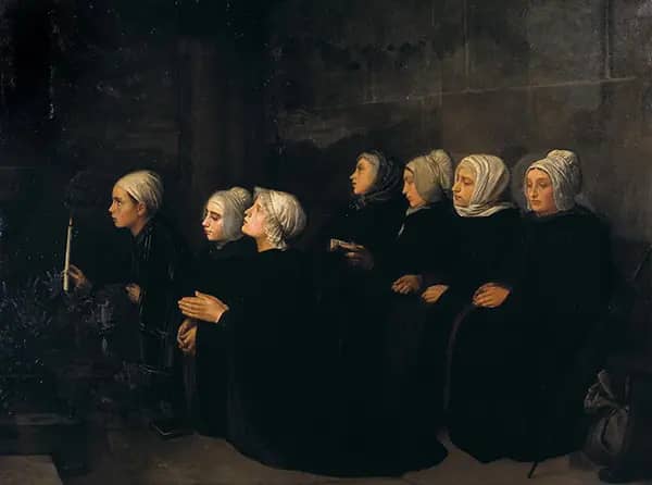 Women at Prayer by Alphonse Legros | Oil Painting Reproduction