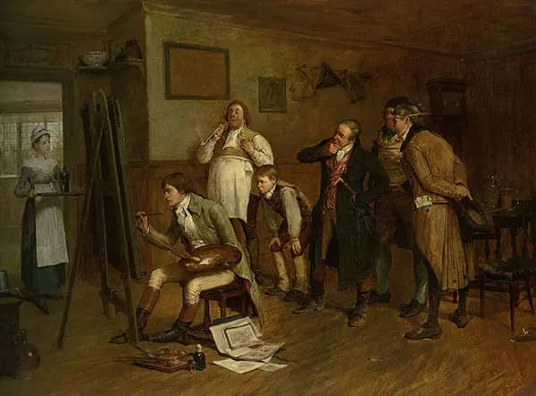 A New Sign for an Old Score 1877 | Oil Painting Reproduction