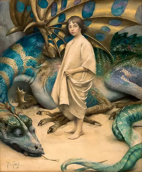 The Child in the World by Thomas Cooper Gotch | Oil Painting Reproduction