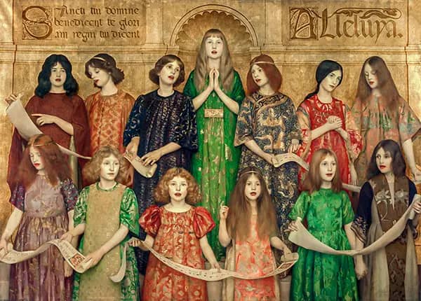 Alleluia, 1896 by Thomas Cooper Gotch | Oil Painting Reproduction