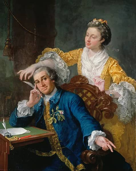 David Garrick and his Wife by William Hogarth | Oil Painting Reproduction