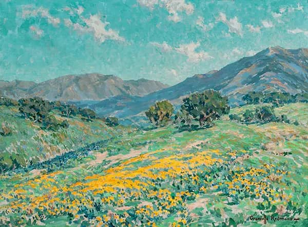 California Wildflowers by Granville Redmond | Oil Painting Reproduction