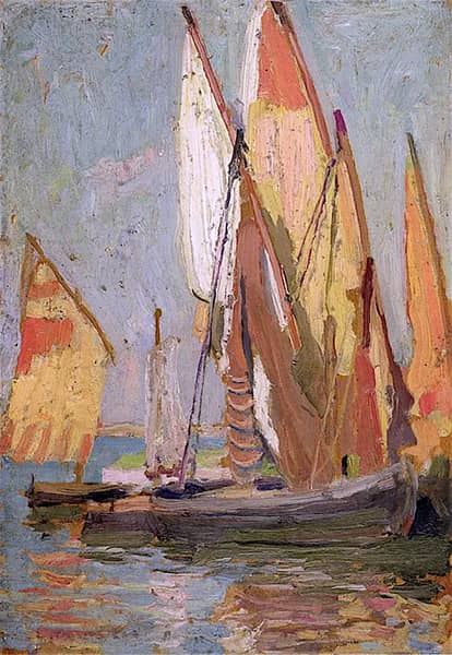 Venetian Boats by Emanuel Phillips Fox | Oil Painting Reproduction