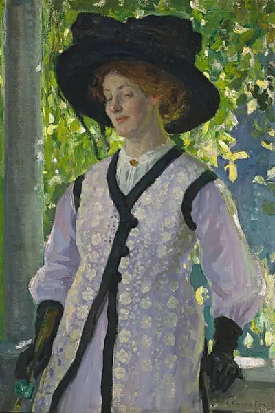 On the Balcony 1912 by Emanuel Phillips Fox | Oil Painting Reproduction