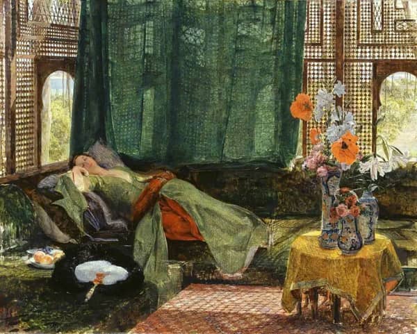 The Siesta 1876 by John Frederick Lewis | Oil Painting Reproduction