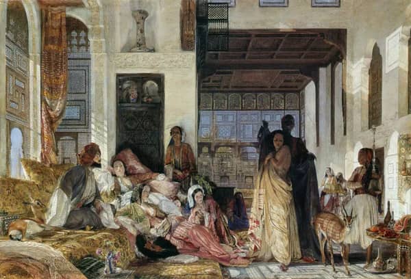 The Harem 1849 by John Frederick Lewis | Oil Painting Reproduction