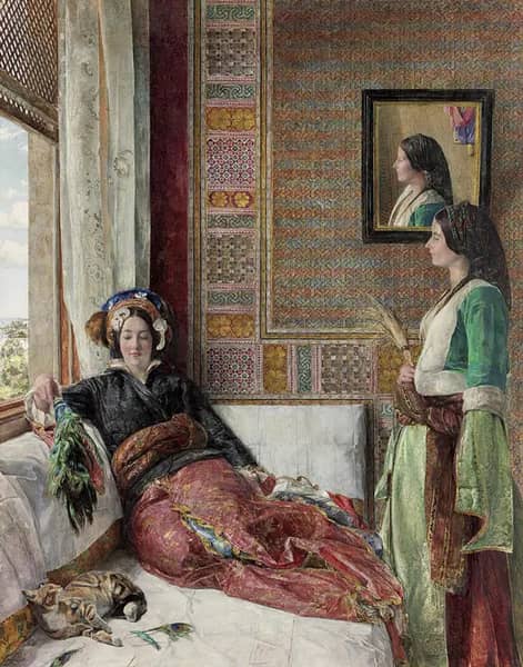 Hareem Life Constantinople 1857 | Oil Painting Reproduction