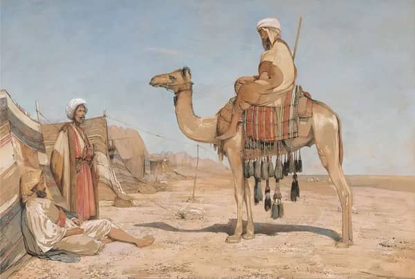 Arabi Beduini 1851 by John Frederick Lewis | Oil Painting Reproduction