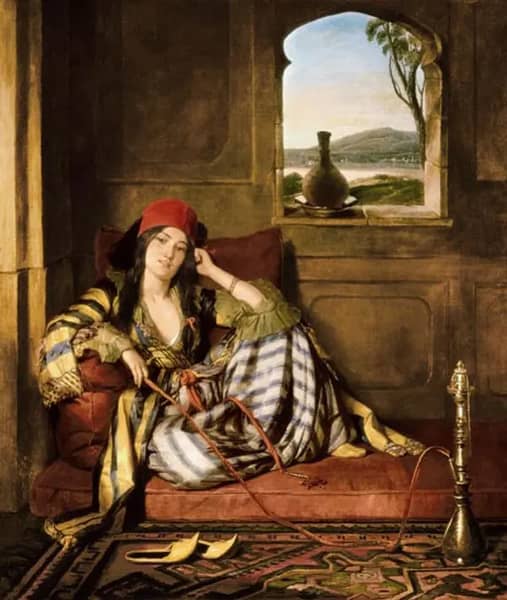 Favourite of the Harem by John Frederick Lewis | Oil Painting Reproduction