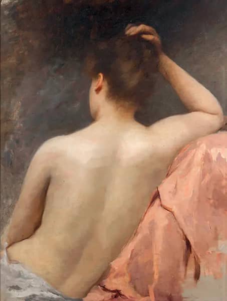 Bust Model Study by Emile Friant | Oil Painting Reproduction
