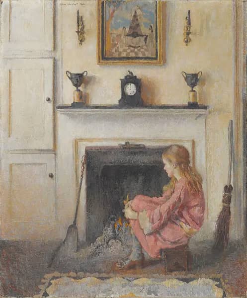Alice, Sit by a Fire 1925 | Oil Painting Reproduction