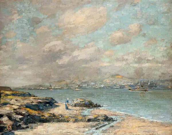 Dundee from Tayport by Alec Grieve | Oil Painting Reproduction