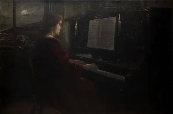The Moonlight Sonata 1905 by Alec Grieve | Oil Painting Reproduction