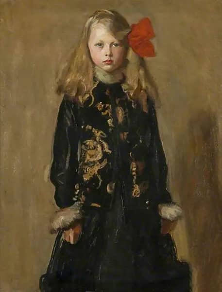 Portrait of Jinny Carpenter by Harrington Mann | Oil Painting Reproduction